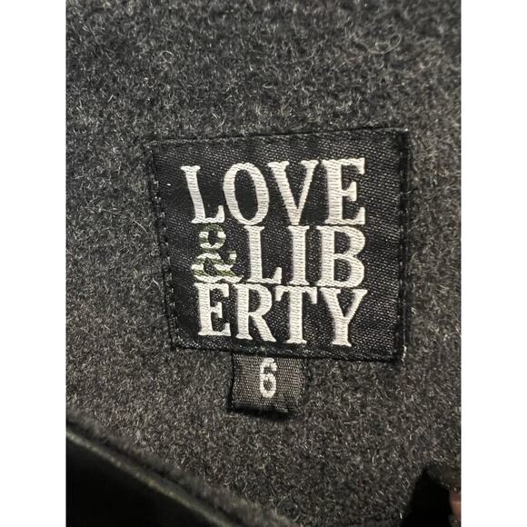 Anthropologie Love & Liberty | 100% Wool Midi Sheath Fall Dress Gray -Size 6 - Picture 2 of 6